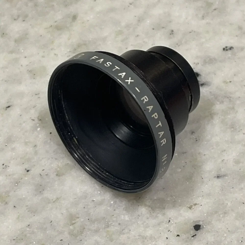 Wollensak Fastax Raptar 2” 50mm f2.7 Lens Vintage # 853430
